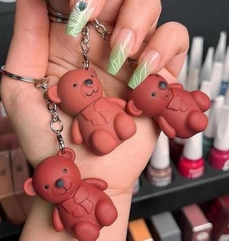 2-in-1 Keychain Bear Matte Lipstick (Pack of 2)