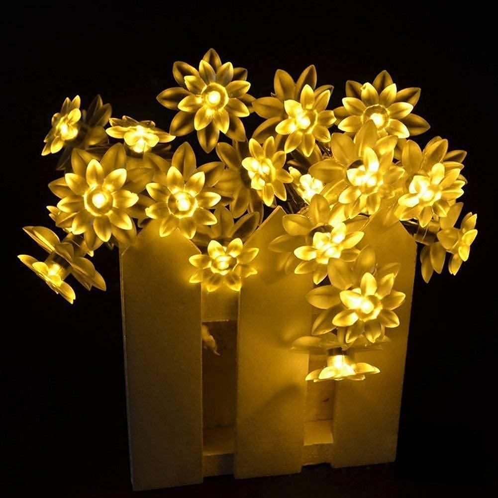 16 LED Lotus Flower Decoration Lights, 3 Meters