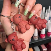 2-in-1 Keychain Bear Matte Lipstick (Pack of 2)