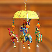 Handcrafted Decorative Elephant Wall/Door/Window Hanging Bells