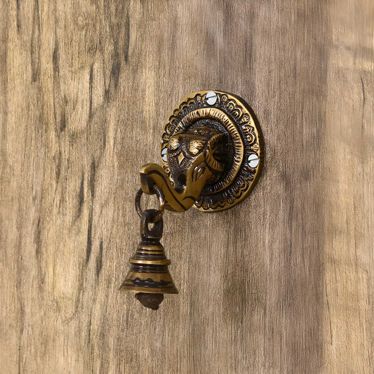 Lord Ganesha Face wall Hanging Bell