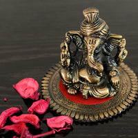 Phagdi Lord Ganesha on Round Base