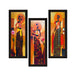 Set Of 3 Tribal Village Ladies Art Painting