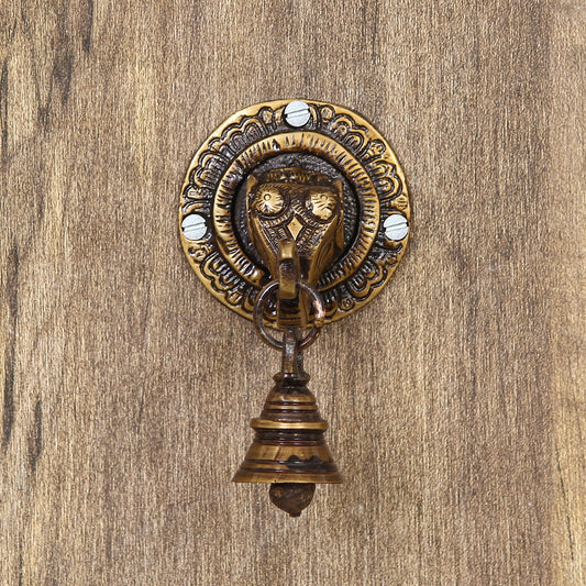 Lord Ganesha Face wall Hanging Bell