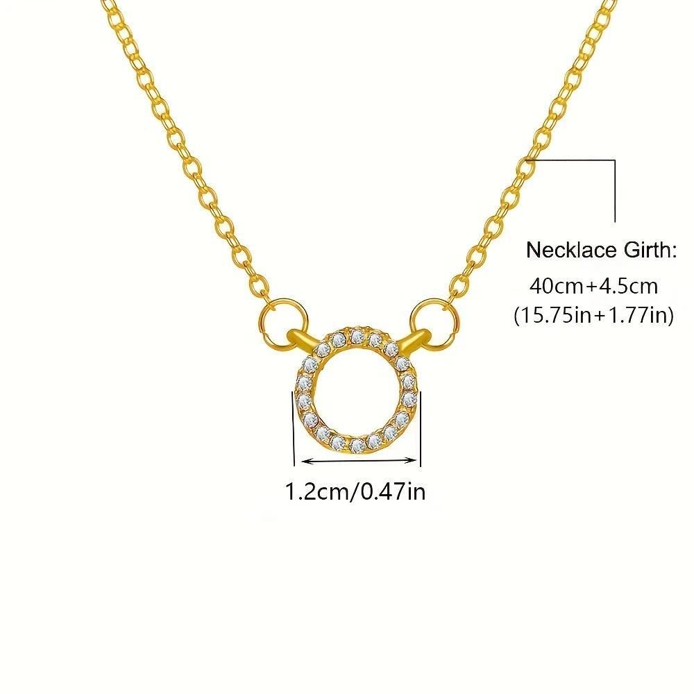 Gold-Toned Stone Pendant Necklace
