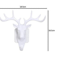 Hanging Hook- Self Adhesive Deer Head Hanging Hook (Pack of 1)