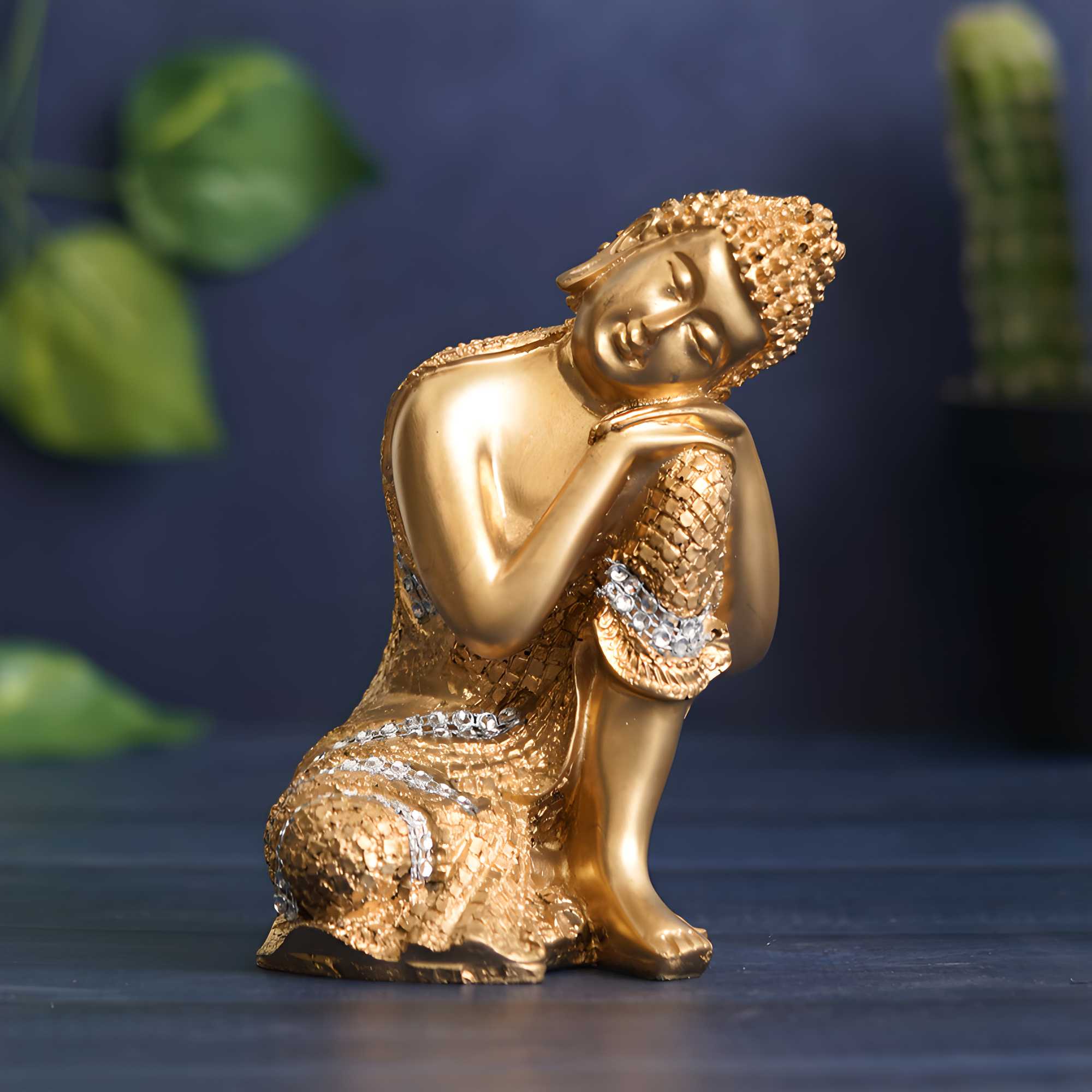 Golden Buddha on Knee