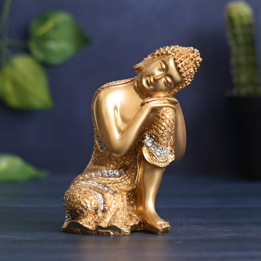 Golden Buddha on Knee