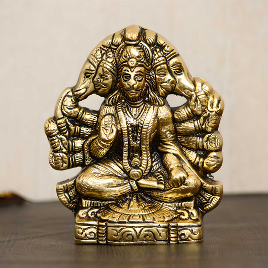 Golden Panch Mukhi Hanuman