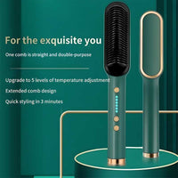Professional Hair Straightener & Curler Brush